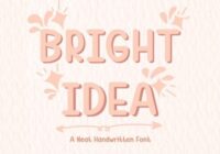 Bright Idea Font - Featured Image