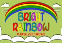 Bright Rainbow Font - Featured Image