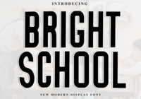 Bright School Font - Featured Image