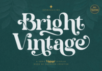 Bright Vintage Font - Featured Image