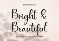 Bright & Beautiful Font - Featured Image