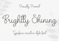 Brightly Shining Font - Featured Image