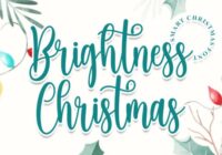 Brightness Christmas Font - Featured Image