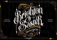 Brighton Saster Font - Featured Image