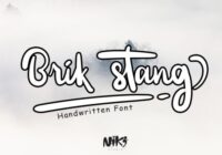Brik Stang Font - Featured Image