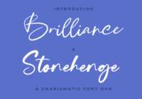 Brilliance X Stonehenge Duo Font - Featured Image