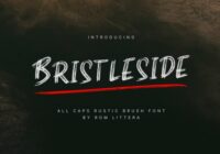 Bristleside Font - Featured Image
