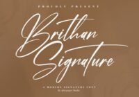 Brithan Signature Font - Featured Image