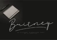 Britney Signature Font - Featured Image