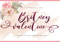 Britney Valentine Font - Featured Image