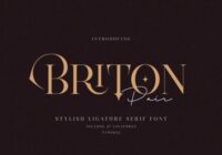Briton Pair Font - Featured Image