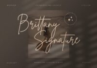 Brittany Signature Script Font - Featured Image