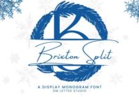 Brixton Split Monogram Font - Featured Image