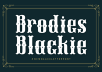 Brodies Blackie Font - Featured Image