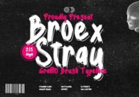 Broex Stray Font - Featured Image