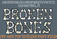 Broken Bones Font - Featured Image