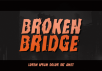 Broken Bridge Font - Featured Image