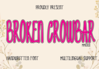 Broken Crowbar Font - Featured Image