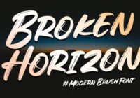 Broken Horizon Font - Featured Image
