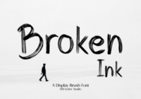 Broken Ink Font - Featured Image