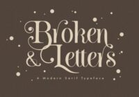 Broken Letters Font - Featured Image
