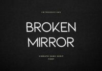 Broken Mirror Font - Featured Image