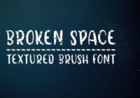 Broken Space Font - Featured Image
