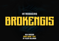 Brokengis Font - Featured Image