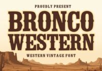 Bronco Western Font - Featured Image