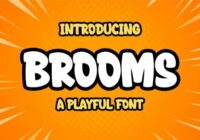Brooms Font - Featured Image