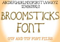 Broomsticks Font - Featured Image