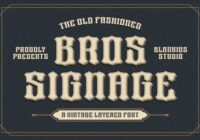Bros Signage Font - Featured Image