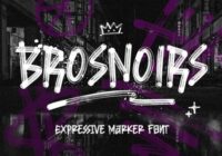 Brosnoirs Font - Featured Image