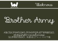 Brother Army Font - Featured Image
