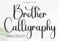 Brother Calligraphy Font - Featured Image