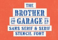 Brother Garage Font - Featured Image