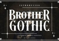 Brother Gothic Font - Featured Image