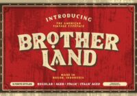 Brotherland Font - Featured Image