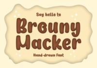 Brouny Macker Font - Featured Image