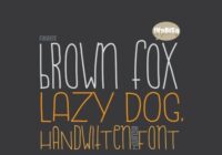 Brown Fox Lazy Dog Font - Featured Image