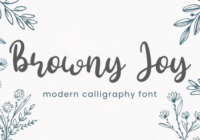 Browny Joy Font - Featured Image