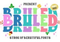 Bruled Stacked Duo Font - Featured Image