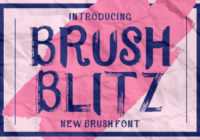 Brush Blitz Font - Featured Image