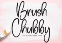 Brush Chubby Font - Featured Image