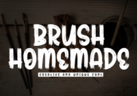 Brush Homemade Font - Featured Image