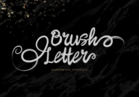 Brush Letter Font - Featured Image