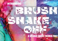 Brush Shake off Font - Featured Image