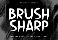 Brush Sharp Font - Featured Image