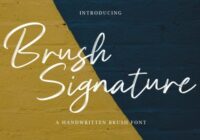 Brush Signature Font - Featured Image