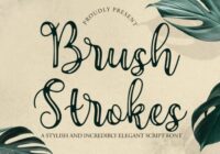Brush Strokes Font - Featured Image